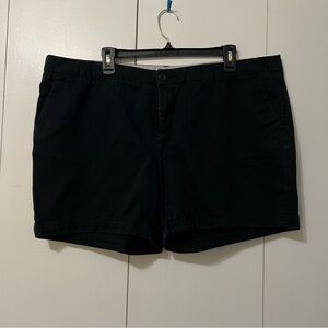 Size 18 Black Merona 100% Cotton Shorts – Gently Used